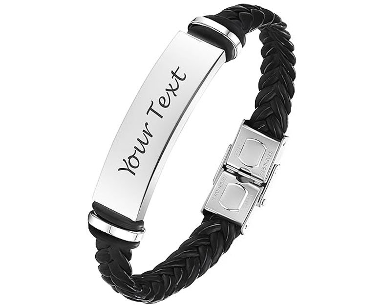 EDSG Mens Bracelet Personalized Custom Bracelets