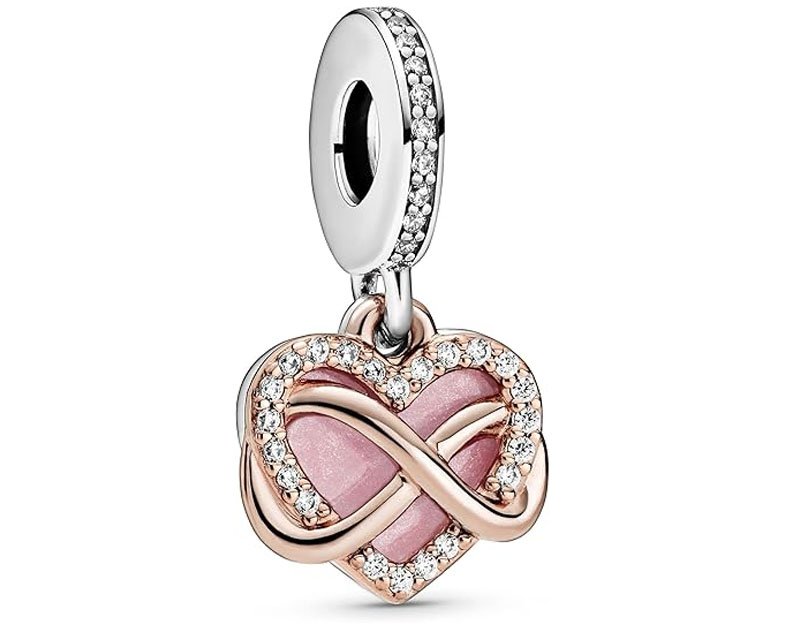 Pandora Sparkling Infinity Heart Dangle Charm