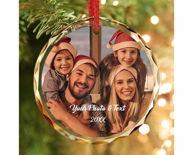 Custom Family Photo Ornament