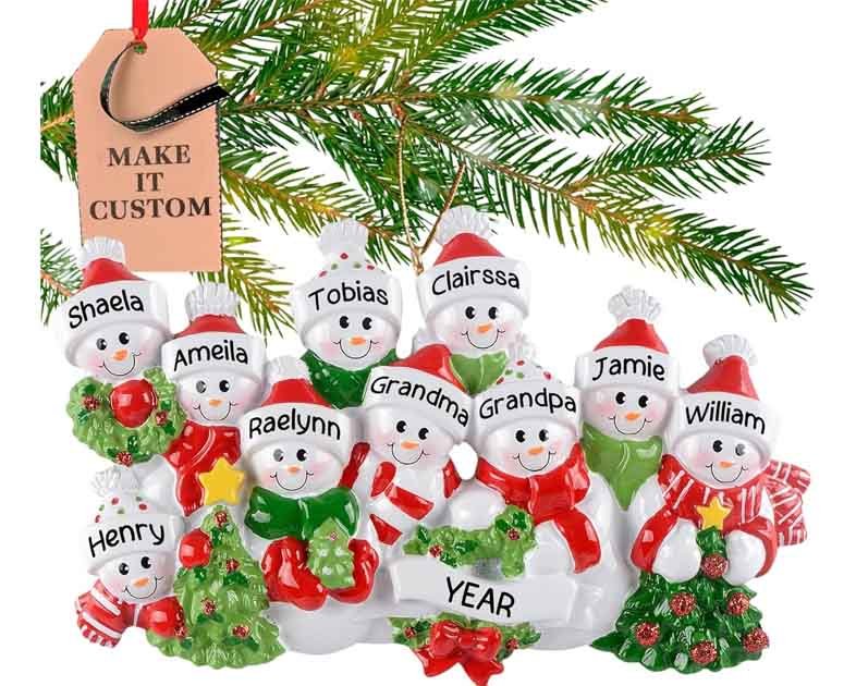 Snowman Family Ornament