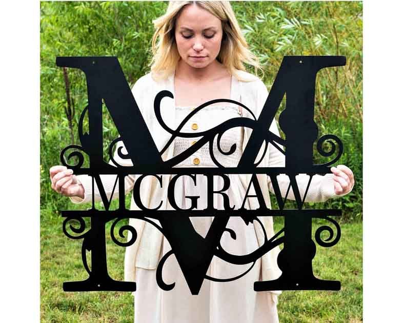 Custom Metal Name Sign