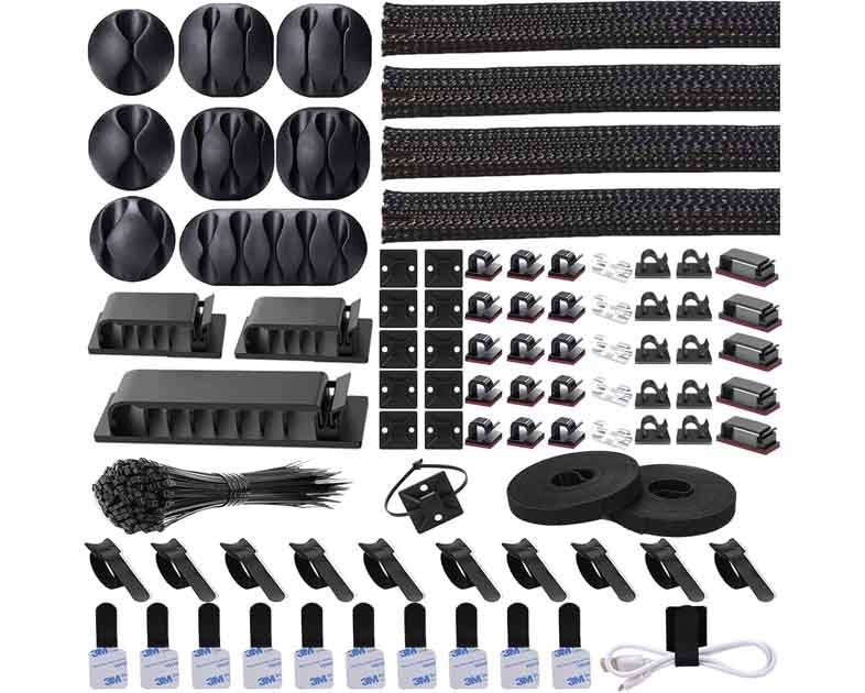 N NOROCME 192 PCS Cable Management Kit