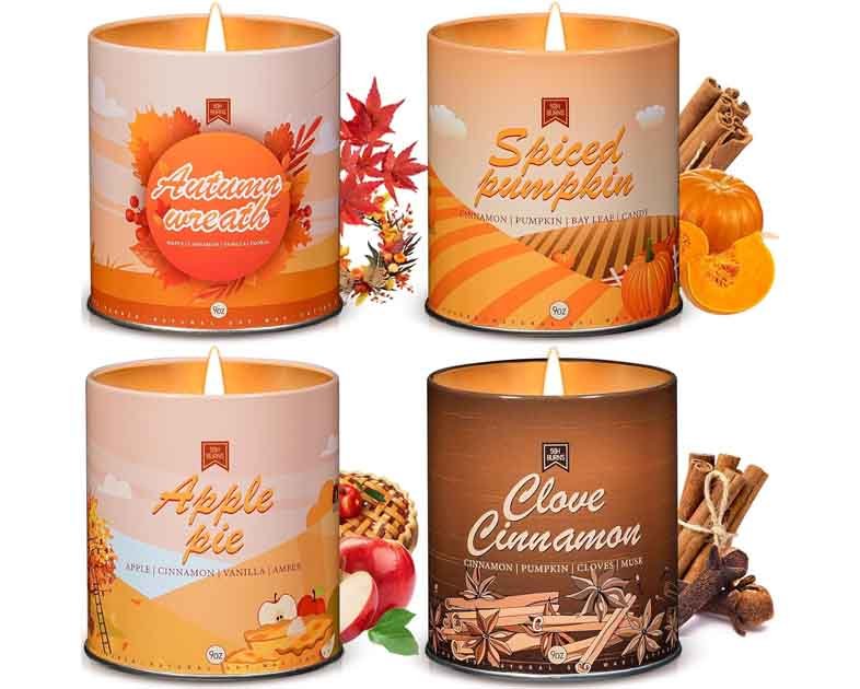 36oz Scented Fall Candles Set