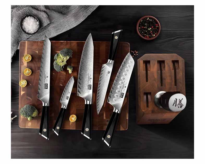 SHAN ZU Damascus Chef Knife