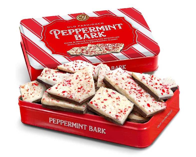 A Gift Inside Handmade Layered Dark and White Chocolate Peppermint Bark