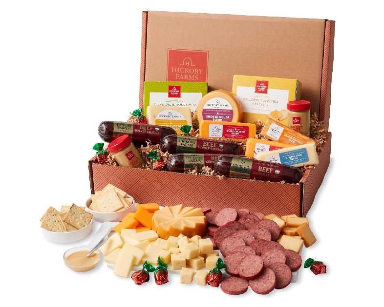 Hickory Farms Signature Beef Meat and Cheese Gift Basket