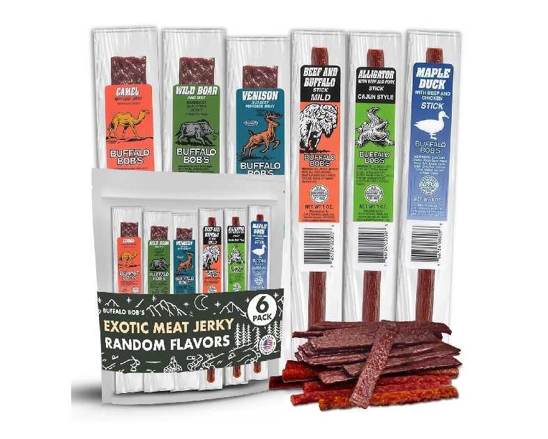 Buffalo Bob's Wild Game Meat Snacks (6 Pack)