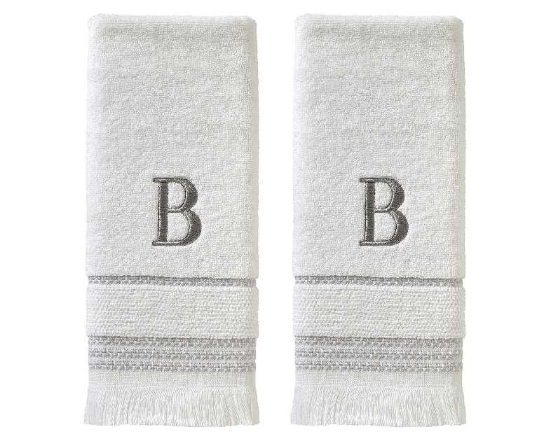 SKL Home Casual Monogram Hand Towel Set