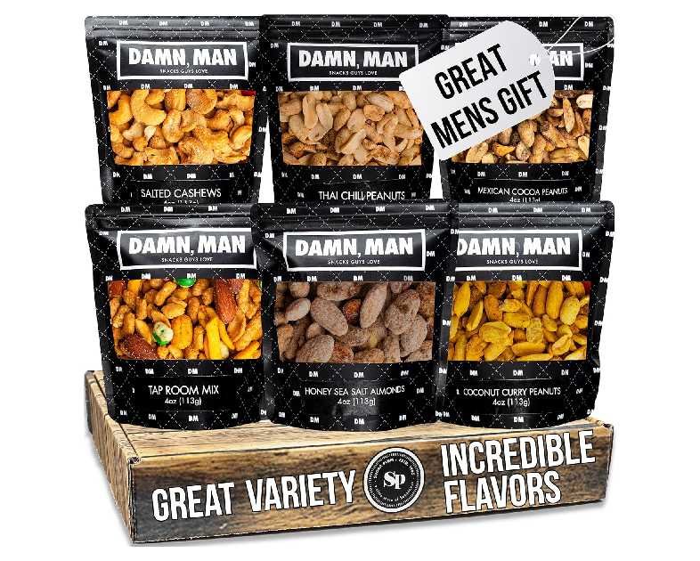 Gourmet Nut Gift Basket for Men