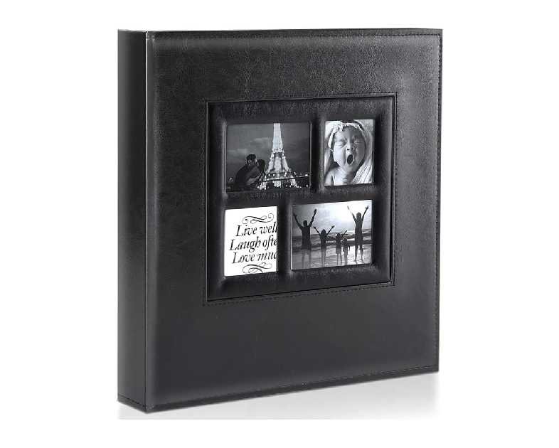 Ywlake Photo Album 4x6 500 Pockets Photo, Extra Large Capacity Family Wedding Picture Albums Holds 500 Horizontal and Vertical Photos Black