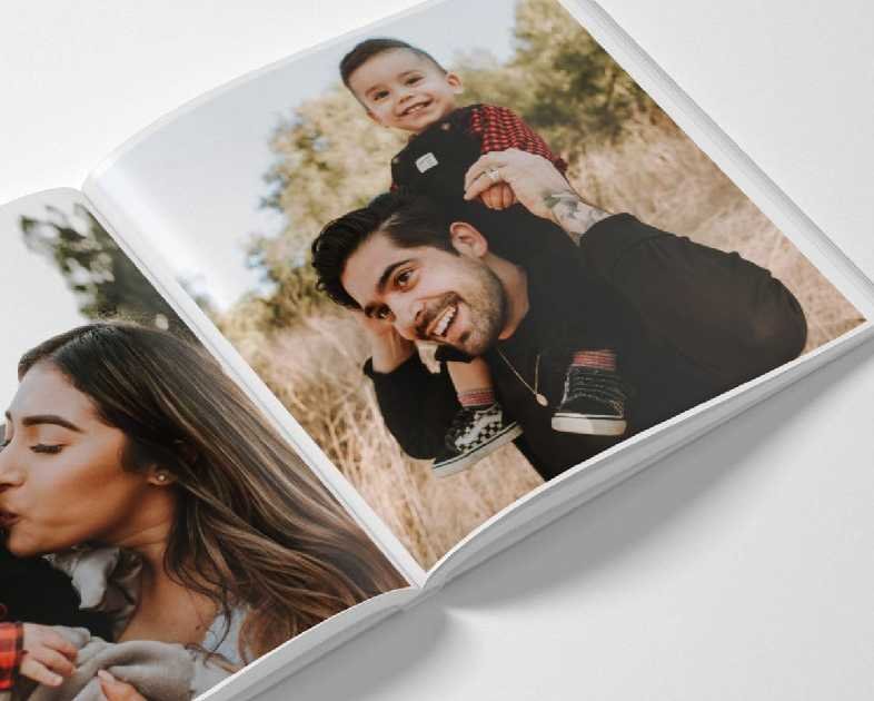 Personalized PhotoBook 8x8" Hard Cover - Print Your own Memory PhotoBook, Photo Gifts (20 Photos)