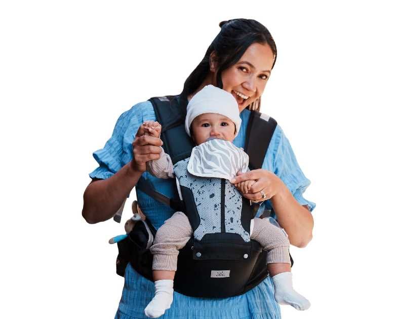 Baby Carrier, MOMTORY Safety-Certified 6-in-1 Baby Carrier Newborn to Toddler, Adjustable Detachable Infant Baby Hip Seat Carrier for 7-50lbs, All Seasons, Perfect for Shopping Travelling