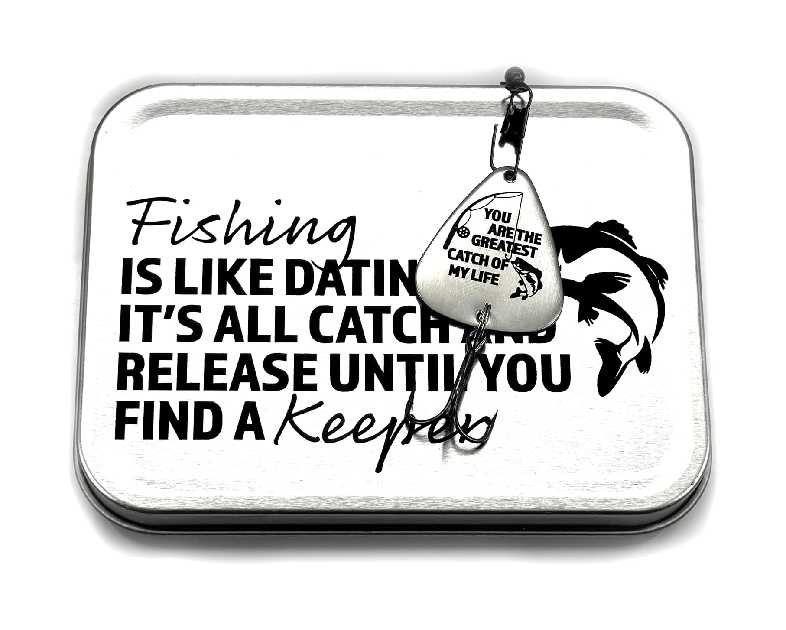 Personalized Fishing Lure You Are The Greatest Catch Of My Life Fishing Lure Gift Men's Gift for Husband Gift Boyfriend Personalized Gift ST-GREATEST-LURE