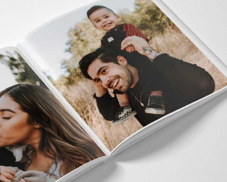 Personalized PhotoBook 8x8" Hard Cover - Print Your own Memory PhotoBook, Photo Gifts (20 Photos)