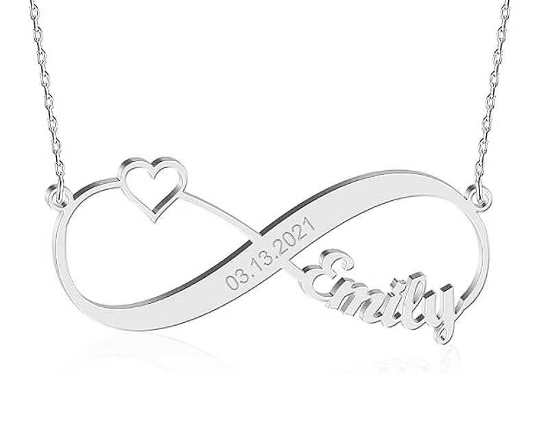 Custom Name Necklace - 925 Sterling Silver & 316 Stainless Steel, 14 Fonts & Multi-Language Options, 4 Colors, 5 Chain Styles, Personalized Gift with Premium Box