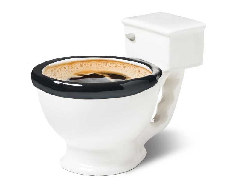 BigMouth Inc Toilet Seat Funny Coffee Mug - Novelty Gag Gift - White Elephant Gifts and Funny Coffee Cups Adult Humor for Women and Men, 12oz