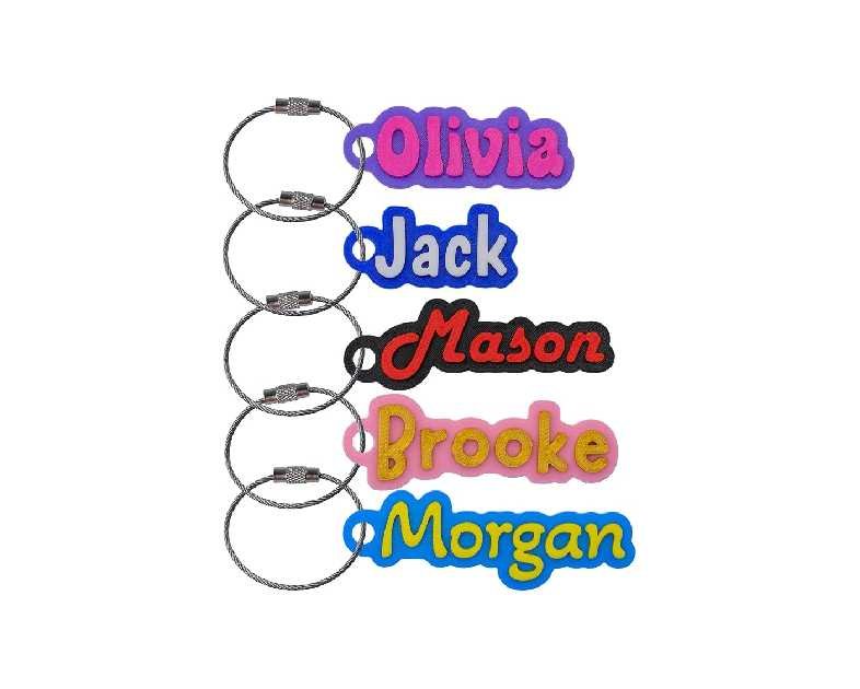 Custom Water Bottle and Bag Name Tag