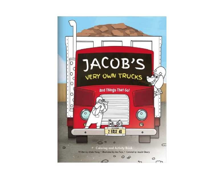 Personalized Coloring & Activity Book for Kids - I See Me! (Construction Trucks)