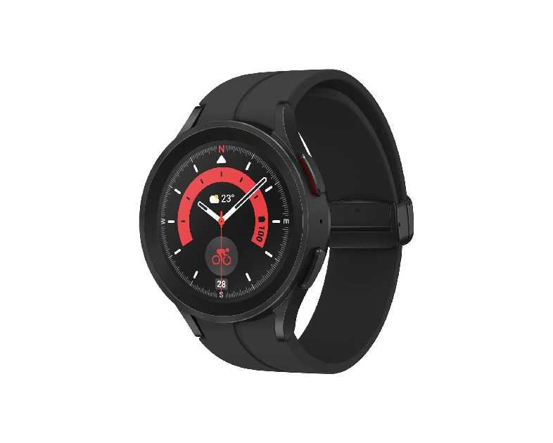 SAMSUNG Galaxy Watch 5 Pro (45mm,WIFI + 4G LTE) 1.4'' Super AMOLED Smartwatch GPS Bluetooth with Sleep Coaching,Bioactive Sensor,Water Resistant R925U (Fast Charger Bundle,Black Titanium) (Renewed)