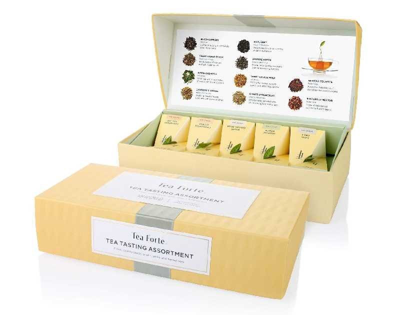 Tea Forte Tea Tasting Assortment Premium Petite Presentation Box Gift Set