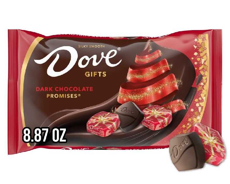 DOVE PROMISES Holiday Gift Dark Chocolate Christmas