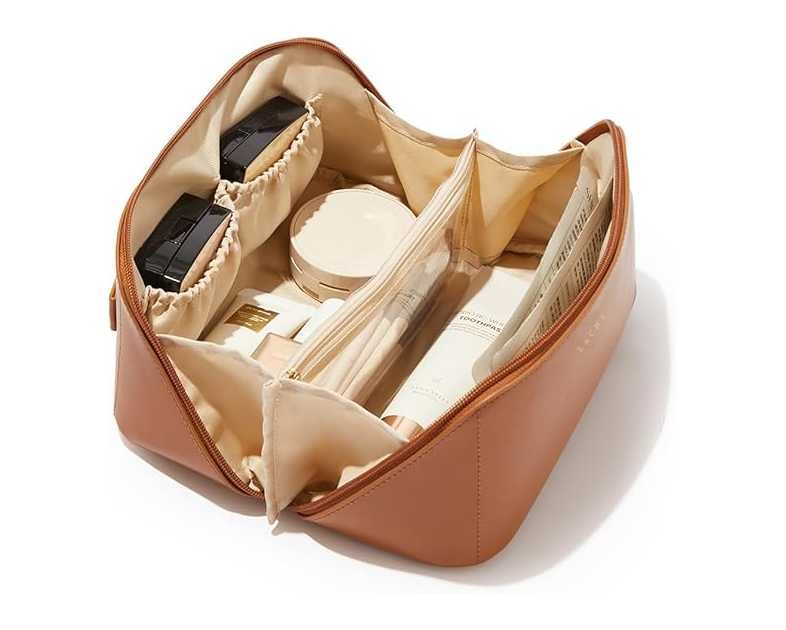 EACHY Travel Makeup Bag,Large Capacity Cosmetic Bags for Women