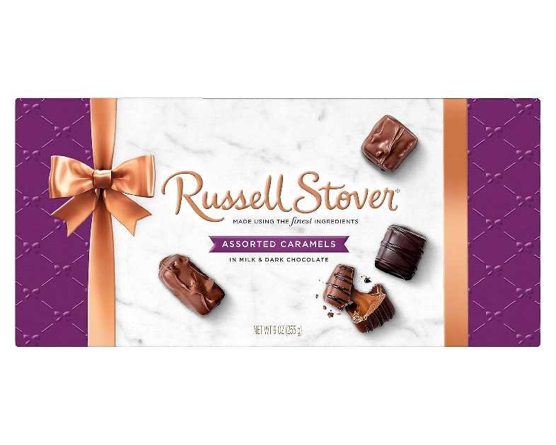 Russell Stover Assorted Caramels in Milk and Dark Chocolate