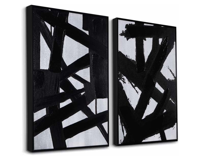 Zessonic Black And White Abstract Wall Art