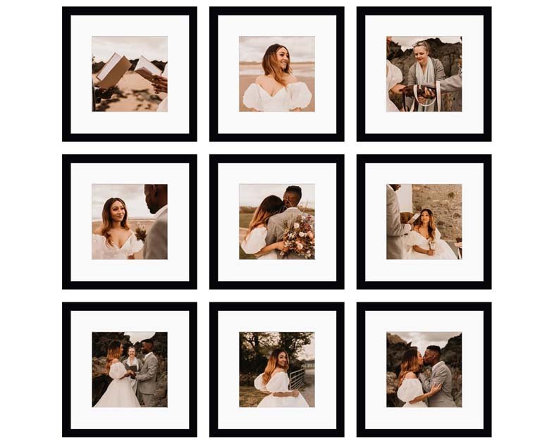 12x12 Picture Frame Set of 9