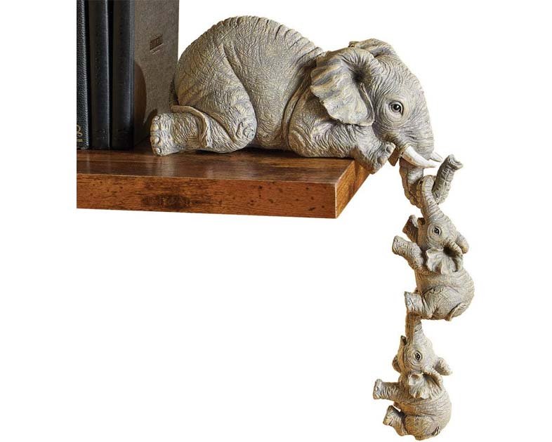 Collections Etc Full Size Elephant Sitter Hand