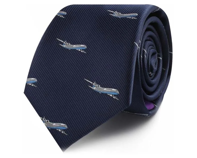 AUSCUFFLINKS Airplane Tie for Him