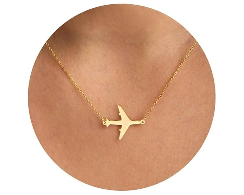 14K Gold Plated Dainty Pendant Butterfly Bead