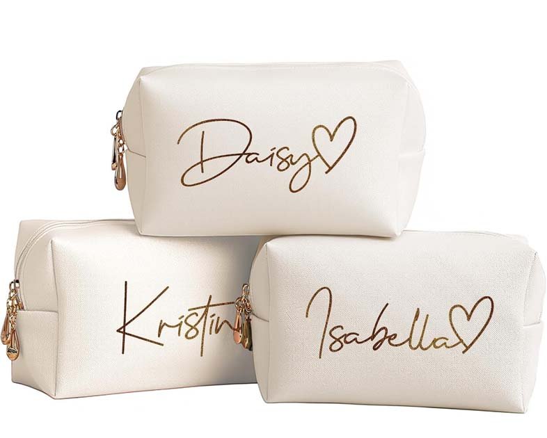DayOfShe Personalized Name Makeup Bag