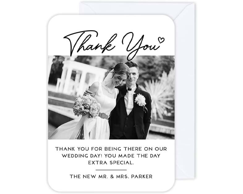 Andaz Press Personalized 5x7 Inch Photo Custom Thank You Cards