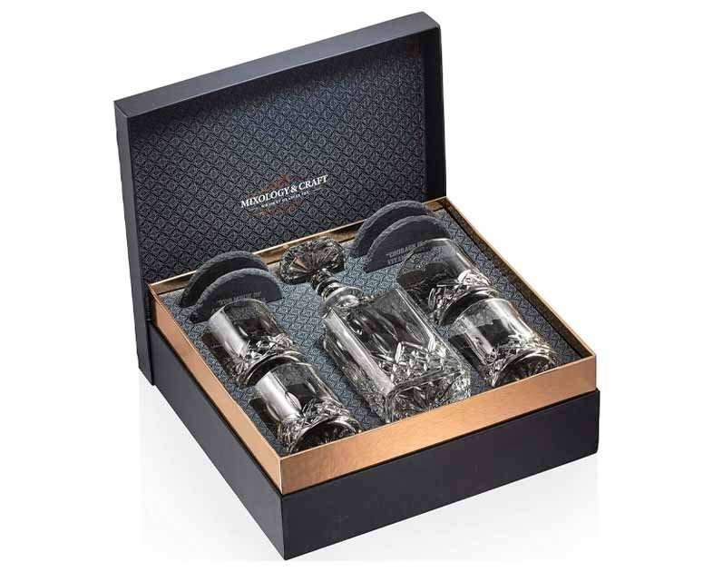 Mixology & Craft Whiskey Decanter Set