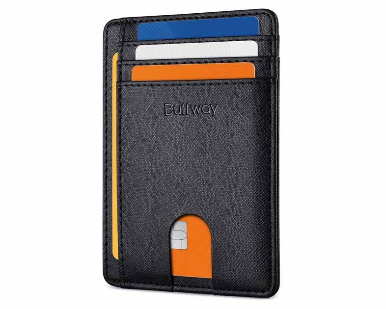 Front Pocket RFID Blocking Leather Wallets for Men