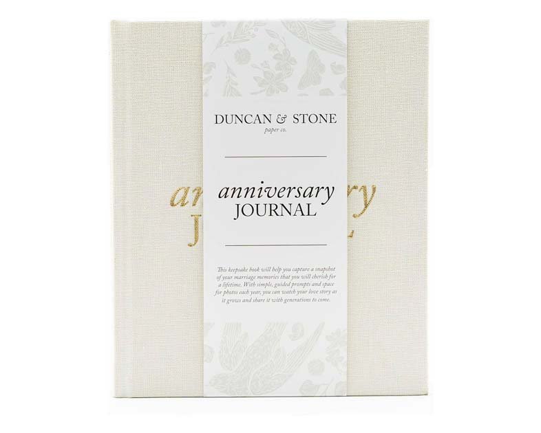 DUNCAN & STONE PAPER CO. Wedding Anniversary Journal