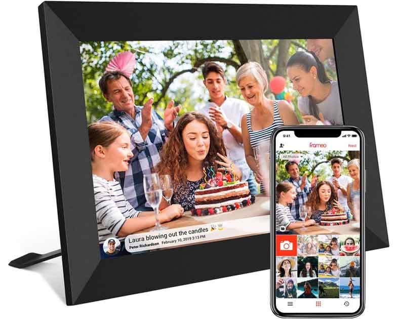 32GB FRAMEO 10.1 Inch Smart WiFi Digital Photo Frame