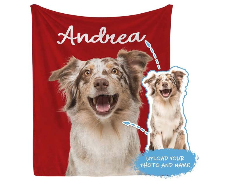 Magimagine Personalized Dog Portrait Blanket