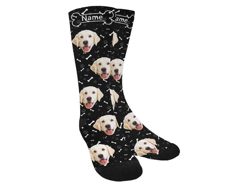 Custom Socks with Faces Change Men Face Size