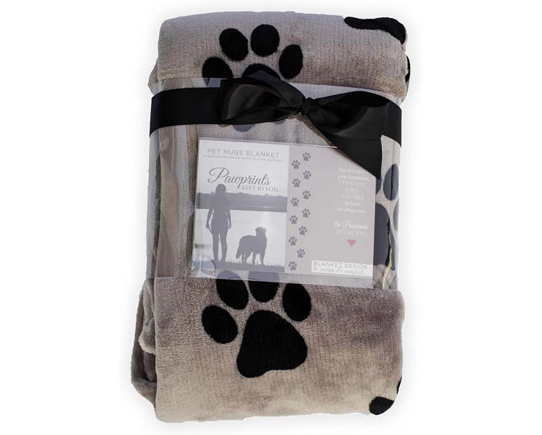 Pawprints Left by You Pet Memorial Blanket
