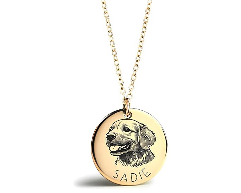Personalized Pet Portrait Necklace