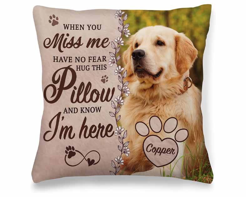 Personalized Pet Memorial Pillow with Photo