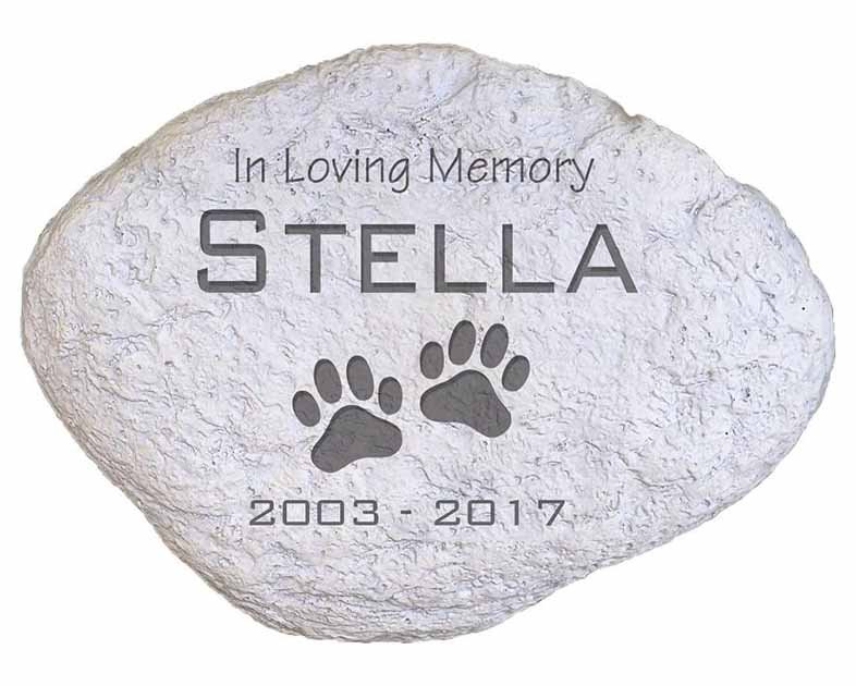 Engraved in Loving Memory Pet Memorial Garden Stone