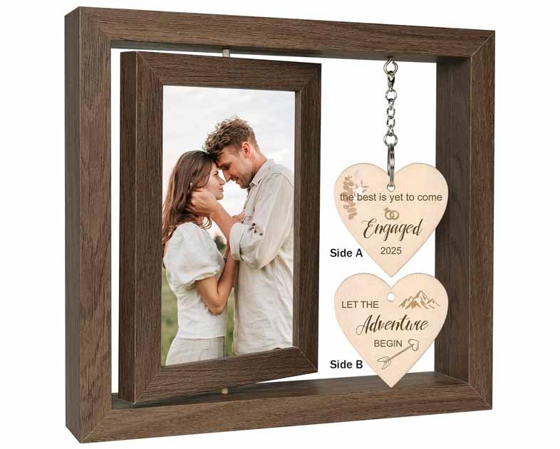 Rotating Engagement Picture Frame