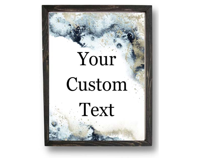 Custom Words Text Canvas Print