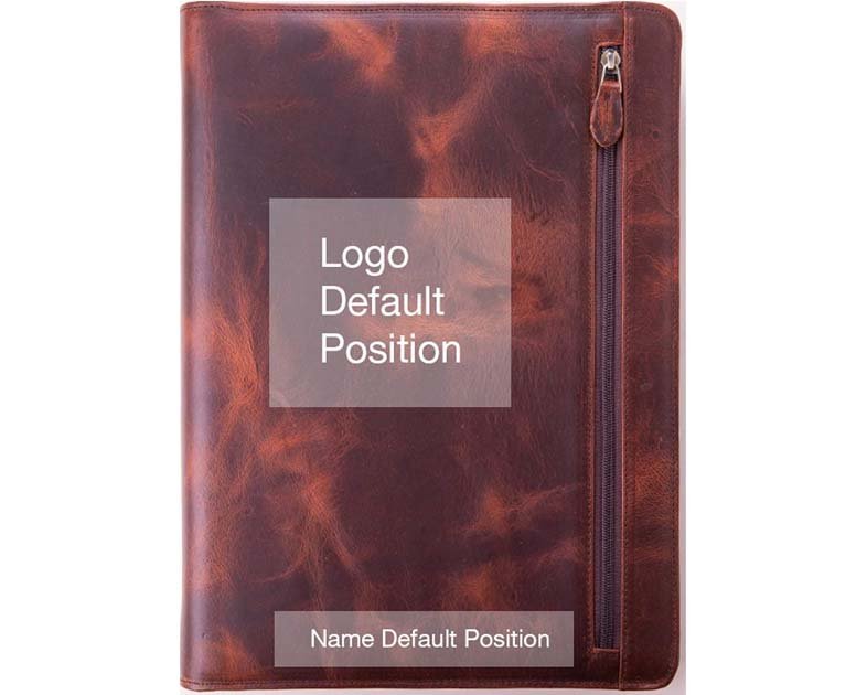 Personalized Leather Portfolio Padfolio for Men