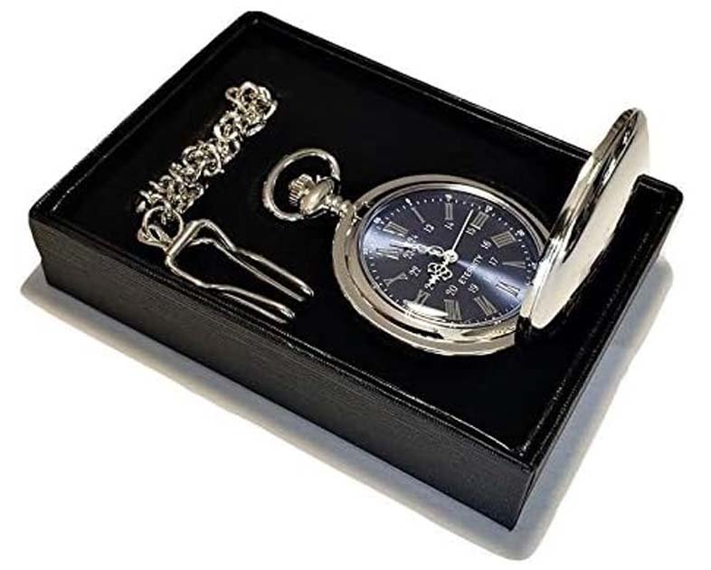 1 Personalized Pocket watch, Vintage style engraved gift