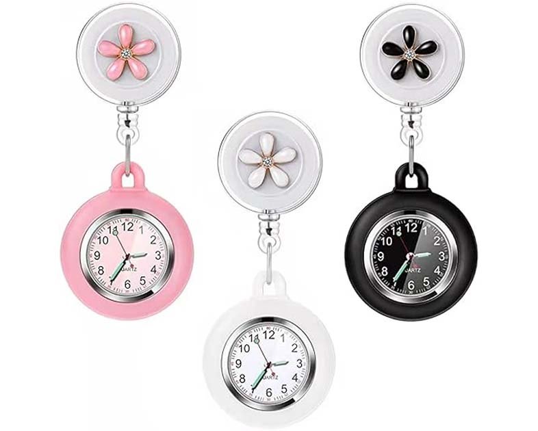 Nurse Glow Pointer Watch with Clip and Lapel Option