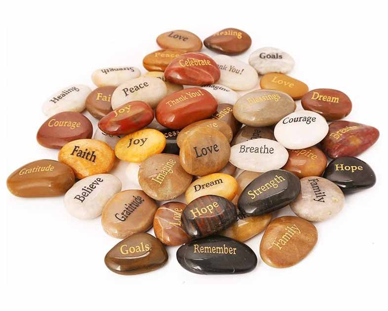 ROCKIMPACT 50PCS Engraved Rocks
